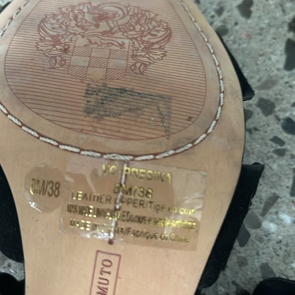 Vince Camuto suede leather filigree sandals size 8 - Picture 5 of 7